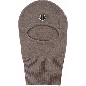 Moncler Taupe Wool Knit Balaclava